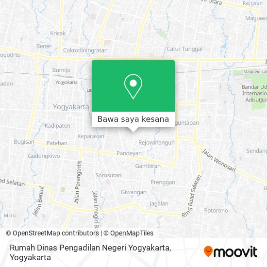 Peta Rumah Dinas Pengadilan Negeri Yogyakarta