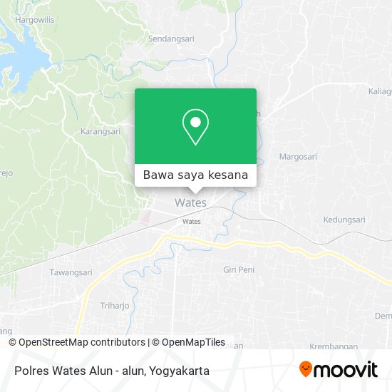 Peta Polres Wates Alun - alun