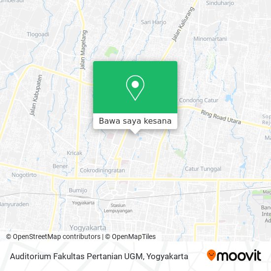 Peta Auditorium Fakultas Pertanian UGM