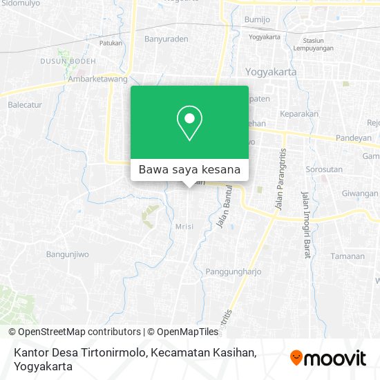 Peta Kantor Desa Tirtonirmolo, Kecamatan Kasihan