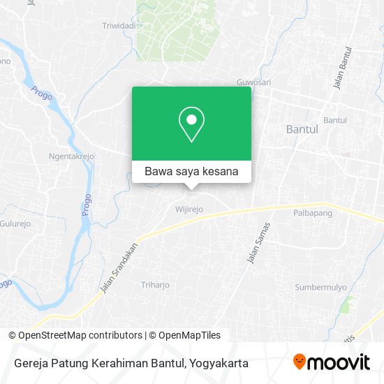 Peta Gereja Patung Kerahiman Bantul