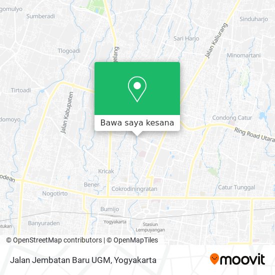 Peta Jalan Jembatan Baru UGM