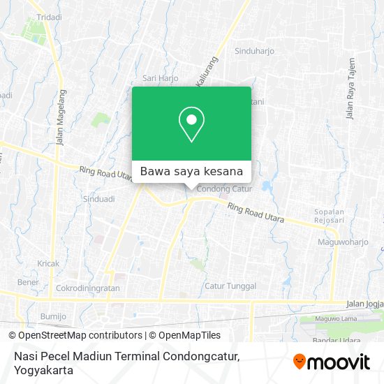 Peta Nasi Pecel Madiun Terminal Condongcatur