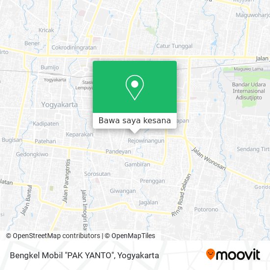 Peta Bengkel Mobil "PAK YANTO"