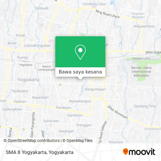 Peta SMA 8 Yogyakarta