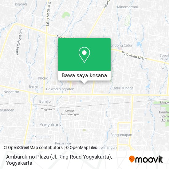 Peta Ambarukmo Plaza (Jl. Ring Road Yogyakarta)