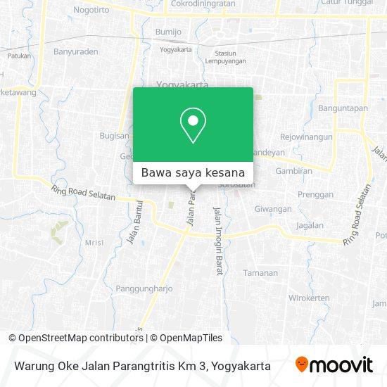 Peta Warung Oke Jalan Parangtritis Km 3