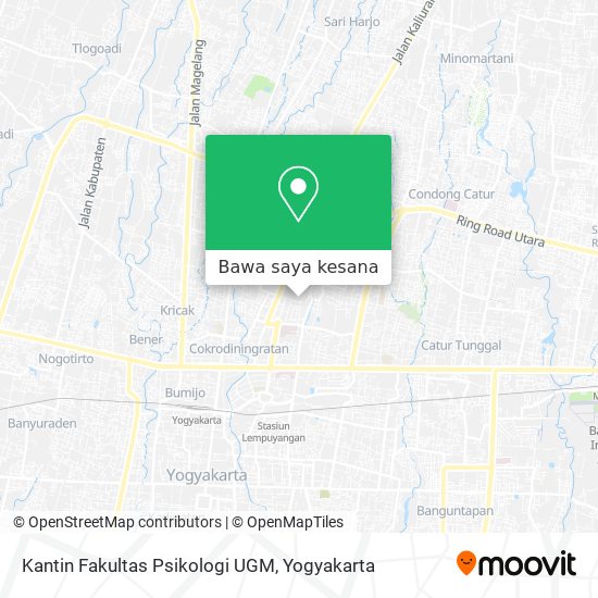 Peta Kantin Fakultas Psikologi UGM