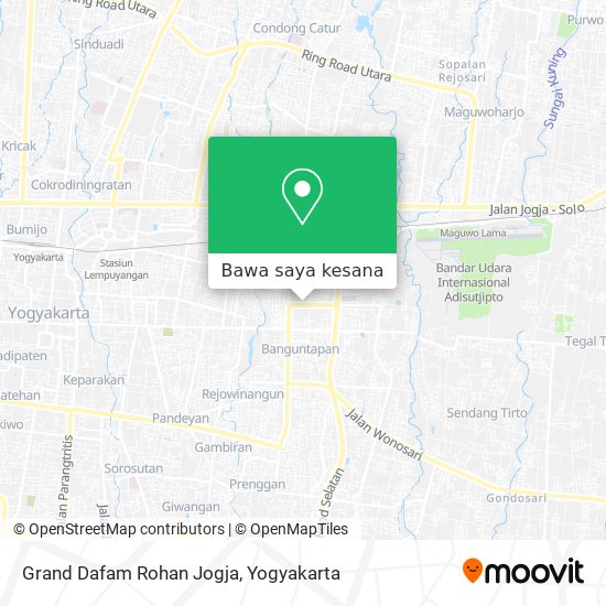 Peta Grand Dafam Rohan Jogja