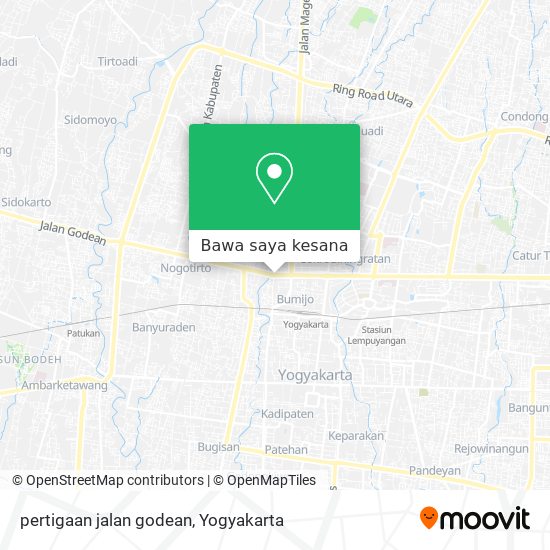 Peta pertigaan jalan godean