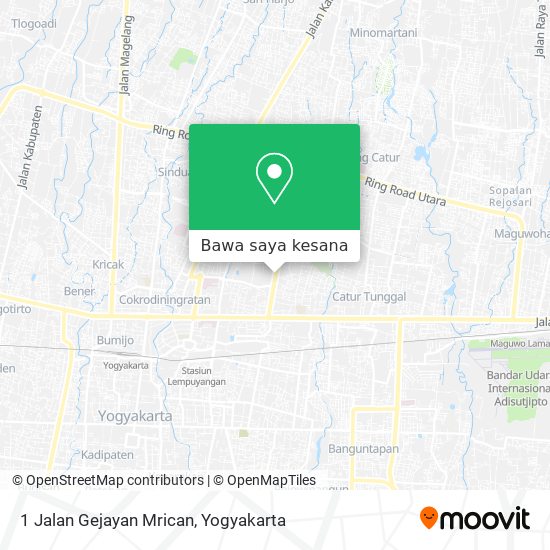 Peta 1 Jalan Gejayan Mrican