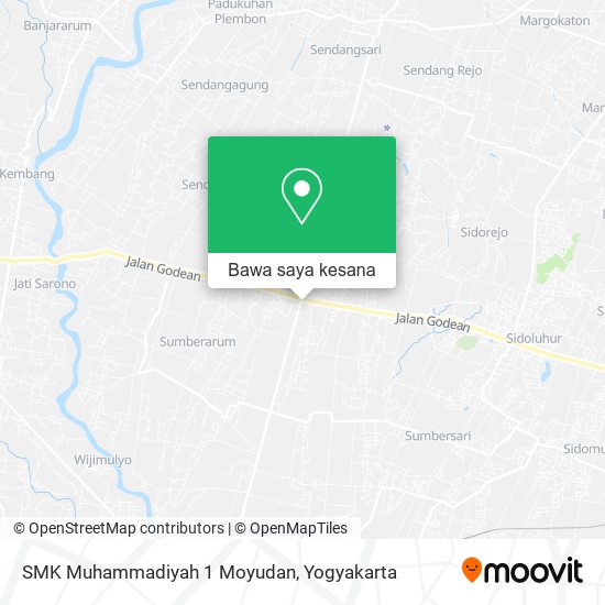 Peta SMK Muhammadiyah 1 Moyudan