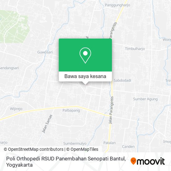 Peta Poli Orthopedi RSUD Panembahan Senopati Bantul