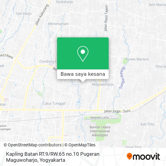 Peta Kapling Batan RT.9 / RW.65 no.10 Pugeran Maguwoharjo