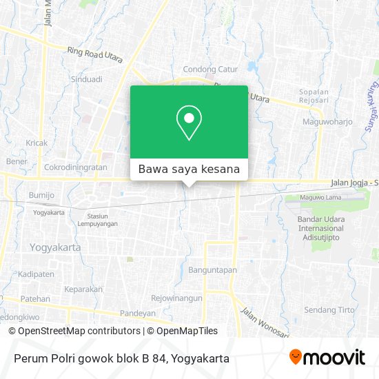 Peta Perum Polri gowok blok B 84