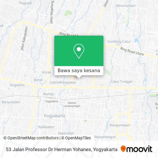 Peta 53 Jalan Professor Dr Herman Yohanes