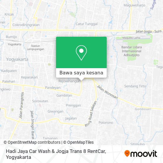 Peta Hadi Jaya Car Wash & Jogja Trans 8 RentCar