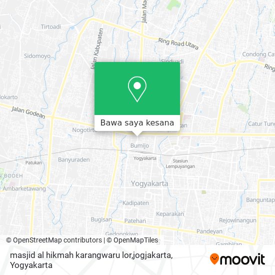 Peta masjid al hikmah karangwaru lor,jogjakarta