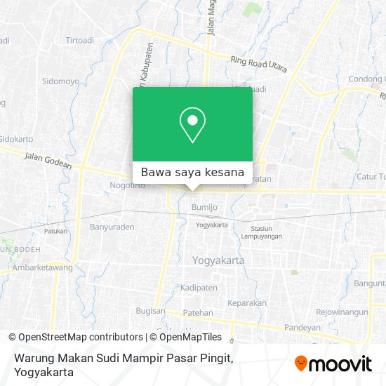 Peta Warung Makan Sudi Mampir Pasar Pingit