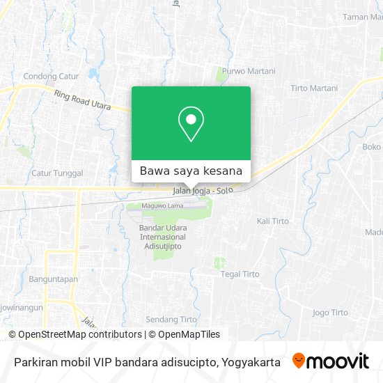 Peta Parkiran mobil VIP bandara adisucipto