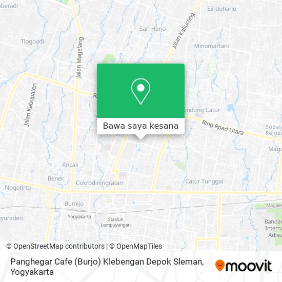 Peta Panghegar Cafe (Burjo) Klebengan Depok Sleman