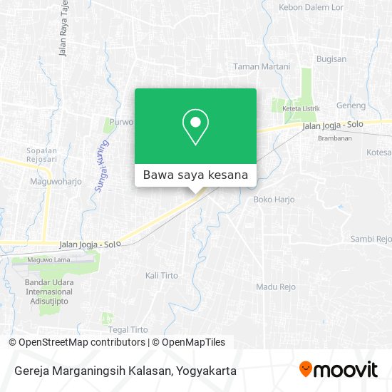 Peta Gereja Marganingsih Kalasan