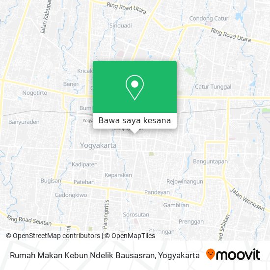 Peta Rumah Makan Kebun Ndelik Bausasran