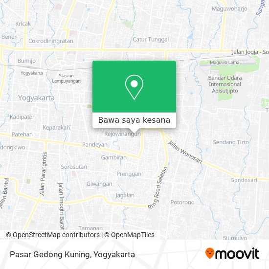 Peta Pasar Gedong Kuning