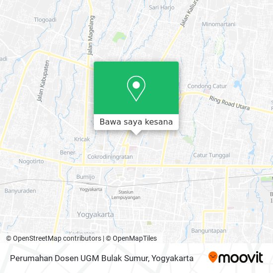 Peta Perumahan Dosen UGM Bulak Sumur