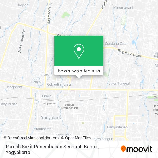 Peta Rumah Sakit Panembahan Senopati Bantul