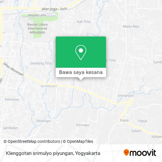 Peta Klenggotan srimulyo piyungan