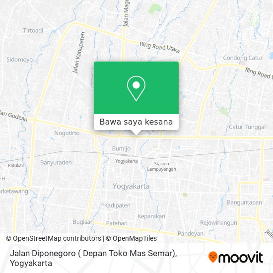 Peta Jalan Diponegoro ( Depan Toko Mas Semar)