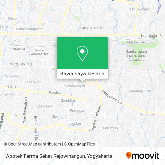 Peta Apotek Farma Sehat Rejowinangun