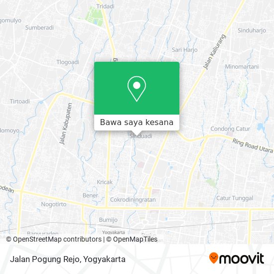 Peta Jalan Pogung Rejo