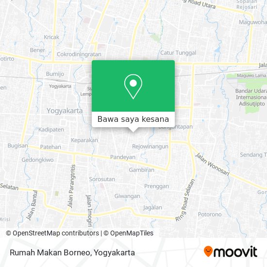 Peta Rumah Makan Borneo