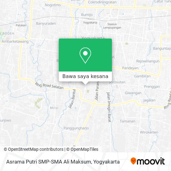 Peta Asrama Putri SMP-SMA Ali Maksum