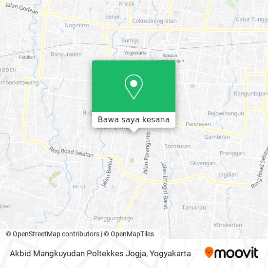Peta Akbid Mangkuyudan Poltekkes Jogja