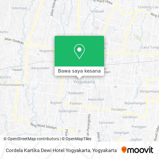 Peta Cordela Kartika Dewi Hotel Yogyakarta