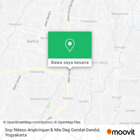Peta Sop Ndeso Angkringan & Mie Deg Gendal-Gendul