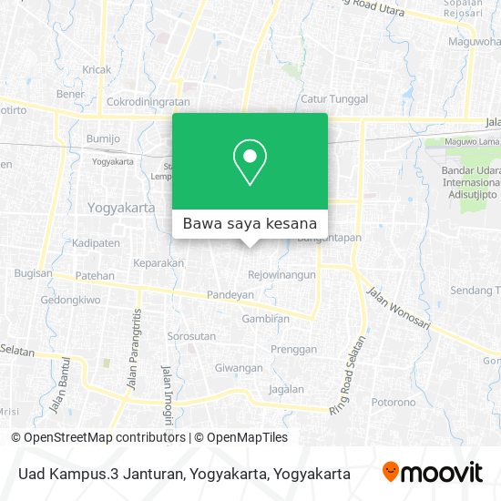 Peta Uad Kampus.3 Janturan, Yogyakarta