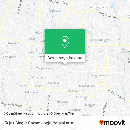 Peta Rujak Cingur Gayam Jogja