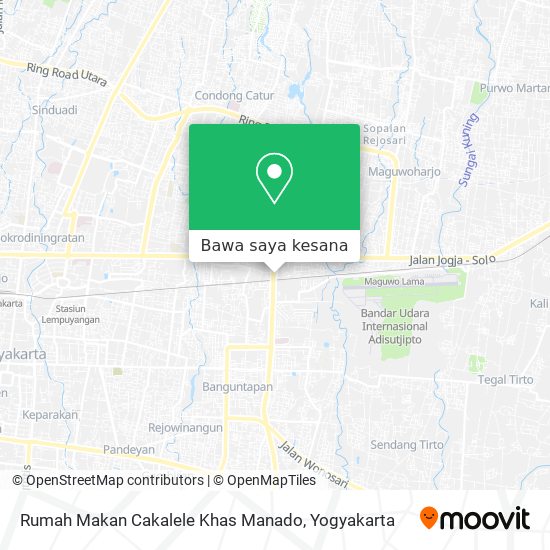 Peta Rumah Makan Cakalele Khas Manado