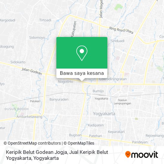 Peta Keripik Belut Godean Jogja, Jual Keripik Belut Yogyakarta