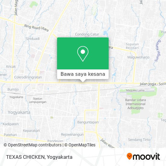 Peta TEXAS CHICKEN