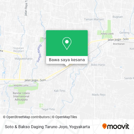 Peta Soto & Bakso Daging Taruno Joyo