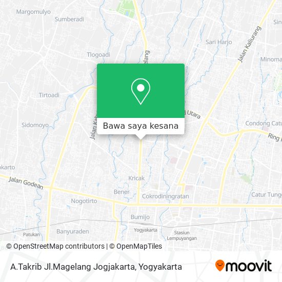 Peta A.Takrib Jl.Magelang Jogjakarta