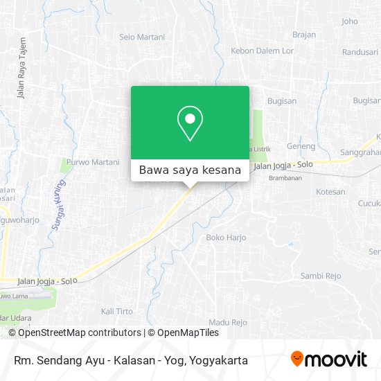 Peta Rm. Sendang Ayu - Kalasan - Yog