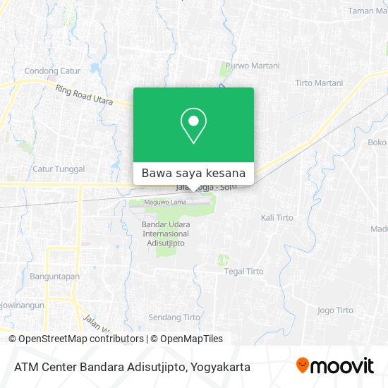 Peta ATM Center Bandara Adisutjipto