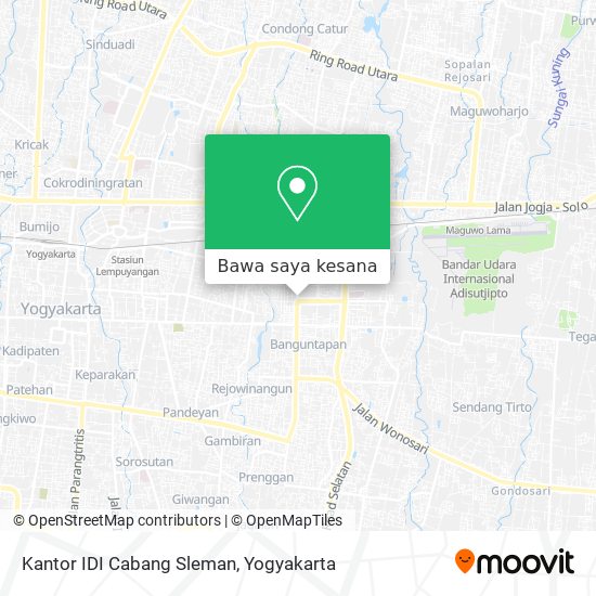 Peta Kantor IDI Cabang Sleman