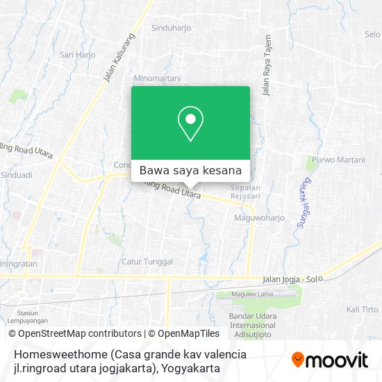 Peta Homesweethome (Casa grande kav valencia jl.ringroad utara jogjakarta)